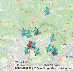 Mappa Via Scotti, 24018 Villa D'almé BG, Italia (3.76357)