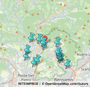 Mappa Via Scotti, 24018 Villa D'almé BG, Italia (3.246)