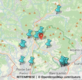 Mappa Via Scotti, 24018 Villa D'almé BG, Italia (4.51214)