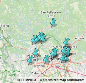 Mappa Via Scotti, 24018 Villa D'almé BG, Italia (6.70632)