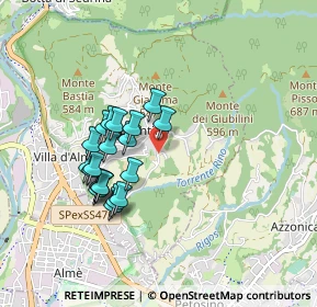 Mappa Via Scotti, 24018 Villa D'almé BG, Italia (0.763)