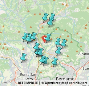 Mappa Via Gaetano Donizetti, 24018 Villa d'Almè BG, Italia (3.11105)