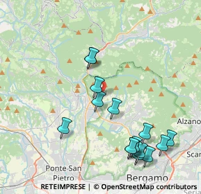 Mappa Via Gaetano Donizetti, 24018 Villa d'Almè BG, Italia (4.31467)