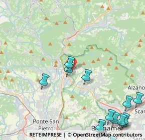 Mappa Via Gaetano Donizetti, 24018 Villa d'Almè BG, Italia (6.17)