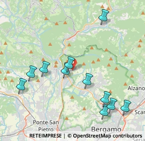 Mappa Via Gaetano Donizetti, 24018 Villa d'Almè BG, Italia (4.43182)