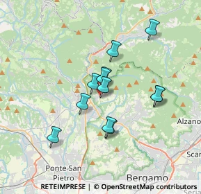 Mappa Via Gaetano Donizetti, 24018 Villa d'Almè BG, Italia (2.74917)