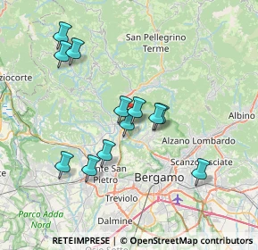 Mappa Via Gaetano Donizetti, 24018 Villa d'Almè BG, Italia (6.5475)