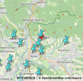 Mappa Via Gaetano Donizetti, 24018 Villa d'Almè BG, Italia (2.8)