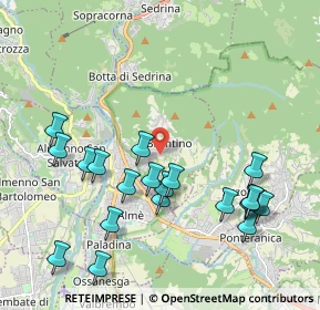 Mappa Via Gaetano Donizetti, 24018 Villa d'Almè BG, Italia (2.198)