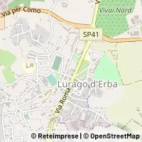 Kaart Lurago d'Erba