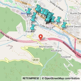 Mappa A5 Torino - Aosta, 11017 Morgex AO, Italia (0.56)