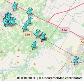 Mappa Viale F. lli Cairoli, 48014 Castel Bolognese RA, Italia (5.6555)