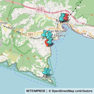 Mappa Via Nino Bixio, 16038 Santa Margherita Ligure GE, Italia (1.75417)