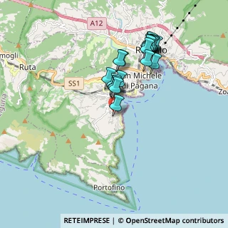 Mappa Via A. M, 16038 Santa Margherita Ligure GE, Italia (1.7205)