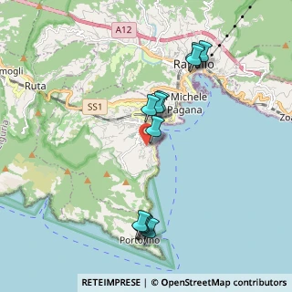 Mappa Via A. M, 16038 Santa Margherita Ligure GE, Italia (1.98182)