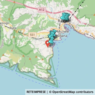 Mappa Via Maragliano, 16038 Santa Margherita Ligure GE, Italia (1.60455)
