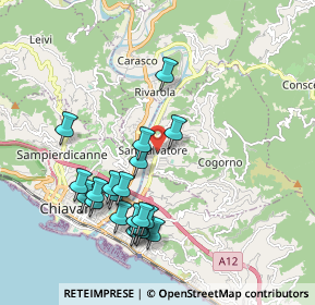 Mappa Piazza Aldo Moro, 16030 Cogorno GE, Italia (1.967)