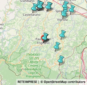Mappa Via Minelli Giuseppe, 41026 Pavullo Nel Frignano MO, Italia (18.16944)