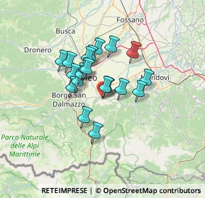 Mappa Via Vittorio Veneto, 12016 Peveragno CN, Italia (9.9505)