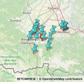 Mappa Via Vittorio Veneto, 12016 Peveragno CN, Italia (9.87471)