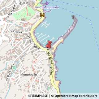 Mappa Via Milite Ignoto, 8, 16038 Santa Margherita Ligure, Genova (Liguria)