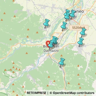 Mappa Via Marino Fratelli, 12011 Borgo San Dalmazzo CN, Italia (4.05545)