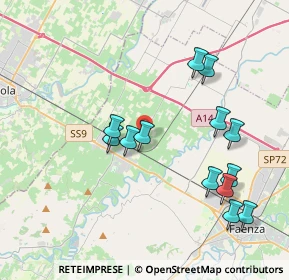 Mappa Via Farosi, 48014 Castel bolognese RA, Italia (4.08231)