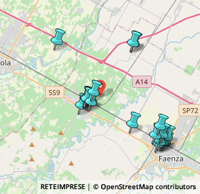 Mappa Via Farosi, 48014 Castel bolognese RA, Italia (3.938)