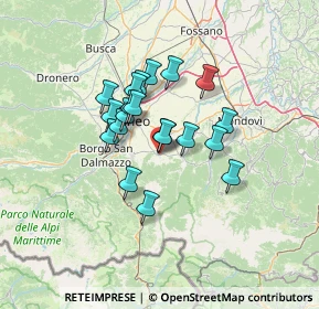 Mappa Via Primo Bersezio, 12016 Peveragno CN, Italia (10.0205)