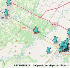 Mappa Via Gaspare Costa, 48014 Castel Bolognese RA, Italia (6.91895)