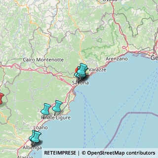 Mappa Via Rusca, 17100 Savona SV, Italia (18.19615)