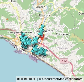 Mappa Via Moggia, 16033 Lavagna GE, Italia (1.527)