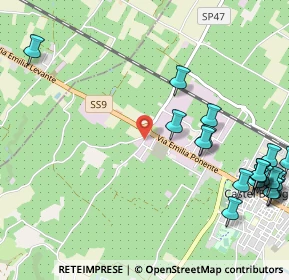 Mappa Via Rinfosco, 48014 Castel bolognese RA, Italia (1.5015)