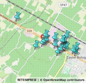 Mappa Via Rinfosco, 48014 Castel bolognese RA, Italia (0.852)