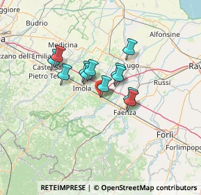 Mappa Via f.lli scardovi, 48014 Castel bolognese RA, Italia (9.38667)