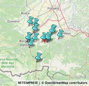 Mappa Via Chiusa di Pesio, 12016 Peveragno CN, Italia (9.69375)