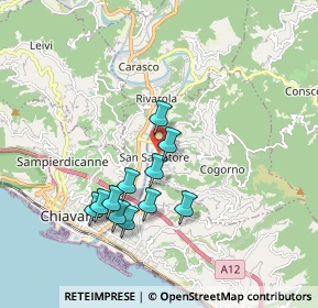 Mappa Corso 4 Novembre, 16030 Cogorno GE, Italia (1.65727)