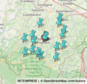 Mappa Via Pietro Mascagni, 41026 Pavullo Nel Frignano MO, Italia (10.76579)