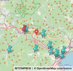 Mappa Via Fusinasca, 17041 Altare SV, Italia (4.88364)