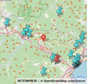 Mappa Via Fusinasca, 17041 Altare SV, Italia (5.9135)