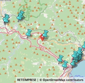 Mappa Via Fusinasca, 17041 Altare SV, Italia (6.435)