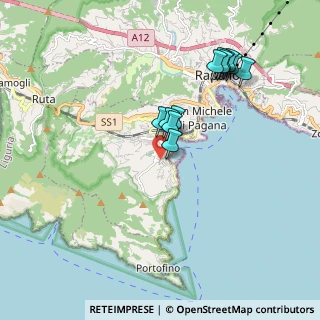 Mappa Viale Minerva, 16038 Santa Margherita Ligure GE, Italia (1.7975)