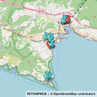 Mappa Via Goffredo Mameli, 16038 Santa Margherita Ligure GE, Italia (1.70917)