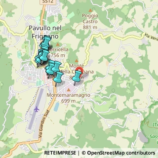 Mappa Via Fanin, 41026 Pavullo Nel Frignano MO, Italia (1.025)