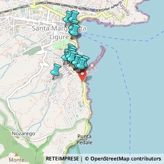 Mappa Via Milite Ignoto, 16038 Santa Margherita Ligure GE, Italia (0.3735)