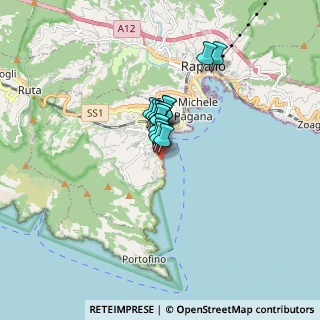 Mappa Via Milite Ignoto, 16038 Santa Margherita Ligure GE, Italia (0.91714)