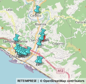 Mappa Via Adriano V, 16030 Cogorno GE, Italia (2.04067)