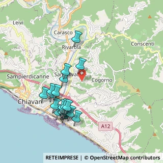 Mappa Via San Martino, 16030 Cogorno GE, Italia (2.0095)
