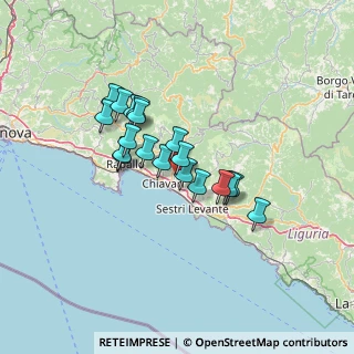 Mappa Via San Martino, 16030 Cogorno GE, Italia (10.46421)