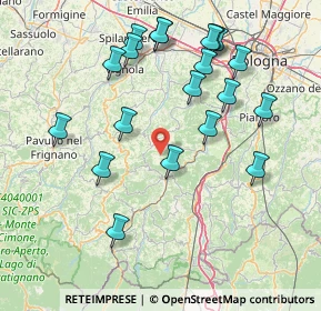 Mappa Via Rodiano, 40053 Valsamoggia BO, Italia (16.941)